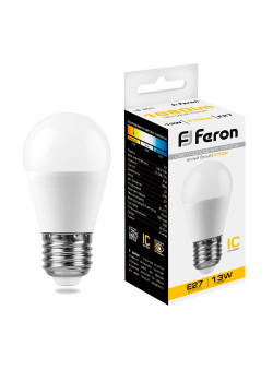 Лампа светодиодная Feron LB-950 Шарик E27 13W 175-265V 2700K