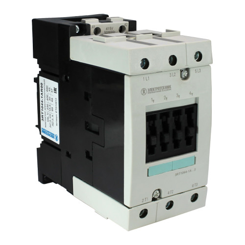 3RT1044-1AR00, 3-пол., 65A, AC-3, 30кВт/400V, 415V AC, 50/60Гц, типоразмер S3, винтовые клеммы, IP20, контактор электромагнитный  (ЭТ)