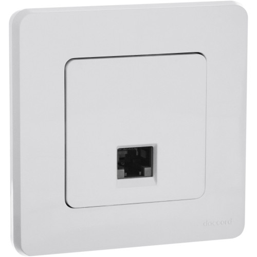 INSPIRIA Розетка компьютерная RJ45 категория 6 UTP белый INSPIRIA Розетка компьютерная RJ45 категория 6 UTP белый