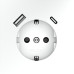 Розетка 1-м СП S70 16А с USB A+С с заземл. защ. шторки механизм бел. матов. Voltum VLS040502 Розетка 1-м СП S70 16А с USB A+С с заземл. защ. шторки механизм бел. матов. Voltum VLS040502