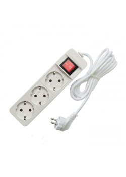 Удлинитель 3х3м с заземл. 16А IP20 3.5кВт ПВС с выкл. Союз 481S-8303