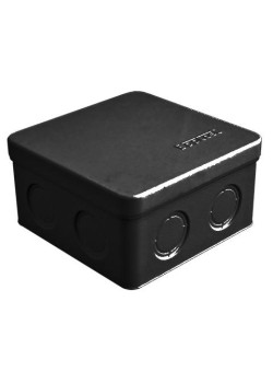 Коробка распределительная ОП 105х105х56мм IP54 7 выходов без гермовводов крышка защелкивающаяся материал - полипропилен черн. Epplast 105035