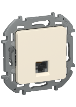 IEKINSPIRIA Розетка компьютерная RJ45 категория 6 UTP 6738311 слоновая кость IEK