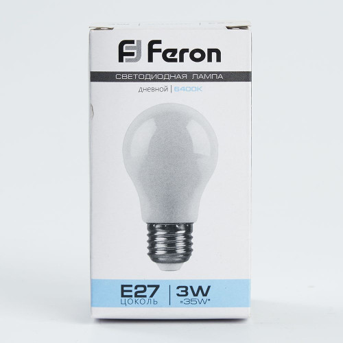 Лампа светодиодная Feron LB-375 E27 3W матовая 230V 6400K