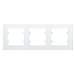 Рамка 3-м Karea горизонт. бел. Makel 56001703