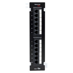 Патч-панель настенная TERACOM PRO Cat.5E неэкран. UTP 12 портов RJ-45 Dual IDC