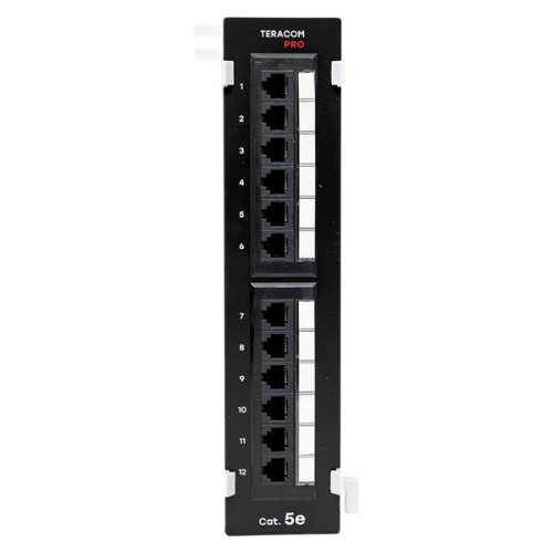 Патч-панель настенная TERACOM PRO Cat.5E неэкран. UTP 12 портов RJ-45 Dual IDC
