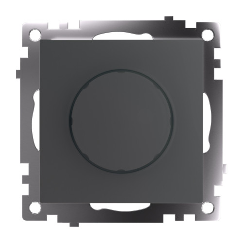 Выключатель диммирующий TRIAC (механизм) 250В, 500W, серия Катрин, графит, GLS10-7106-06 Выключатель диммирующий TRIAC (механизм) 250В, 500W, серия Катрин, графит, GLS10-7106-06