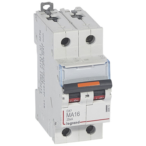 Авт.выкл.DX3 2П MA16A 25кА LEGRAND