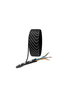 Кабель витая пара U/UTP кат.5E 4х2х24AWG solid CCA PE Outdoor Simple черн. (м) Эра Б0044436