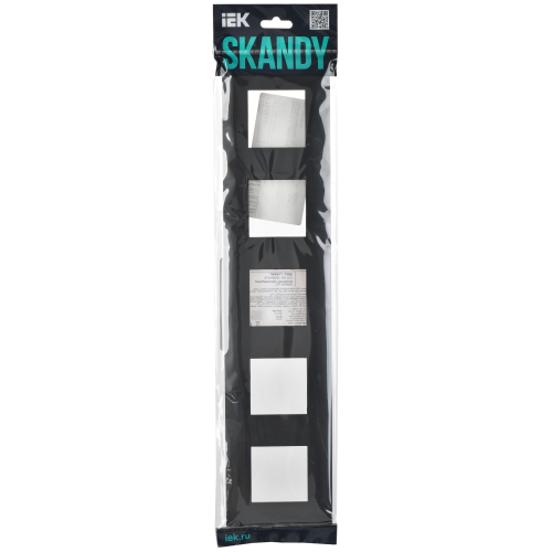 SKANDY Рамка 5-местная SK-F05G графит IEK SKANDY Рамка 5-местная SK-F05G графит IEK