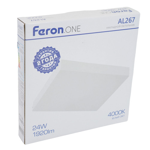 Светодиодный светильник Feron AL267 накладной 24W 4000K белый