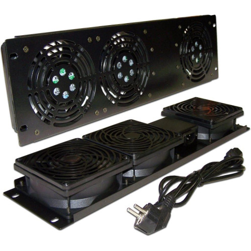 Блок вентиляторов Lanmaster (TWT-CB-FANV3-RACK) 3 вент. черный (упак.:1шт)