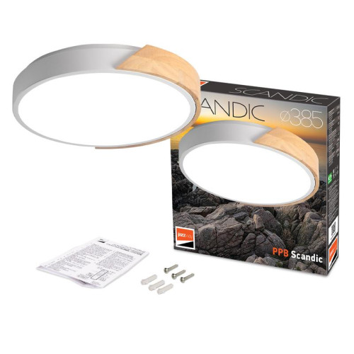 Светильник светодиодный декоративный PPB Scandic-R 36Вт 4000К IP20 настенно-потолочный WH/W JazzWay 5036956 Светильник светодиодный декоративный PPB Scandic-R 36Вт 4000К IP20 настенно-потолочный WH/W JazzWay 5036956