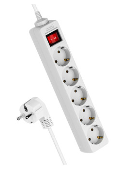 Удлинитель 5х3м с заземл. 16А IP20 ПВС 3х1 с выкл. КОСМОС YKsm3m-5g-Z-V(K)