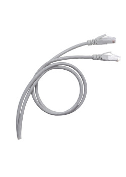 Шнур коммутационный RJ 45 - категория 5е - F/UTP - PVC - экранированный - 3 м - серый