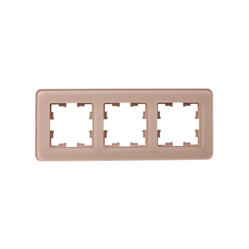 BRITE Рамка 3-местная РУ-3-2-Бр стекло дымчатый RE IEK BRITE Рамка 3-местная РУ-3-2-Бр стекло дымчатый RE IEK