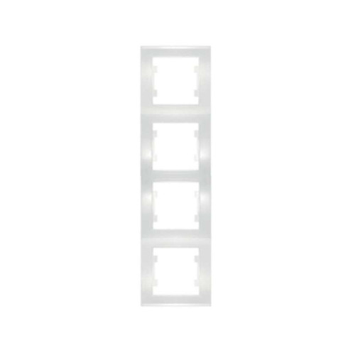 Рамка 4-м Бриллиант верт. бел. UNIVersal 7947496