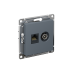 ATLASDESIGN РОЗЕТКА двойная ТВ + компьютерная RJ45 кат. 5e, механизм, ГРИФЕЛЬ ATLASDESIGN РОЗЕТКА двойная ТВ + компьютерная RJ45 кат. 5e, механизм, ГРИФЕЛЬ