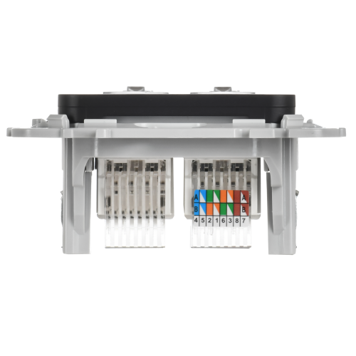 FLITE Розетка 2-местная RJ45/RJ11 категория 5Е/3 UTP РКТ5е/3-2-0-ФлЧ черный IEK