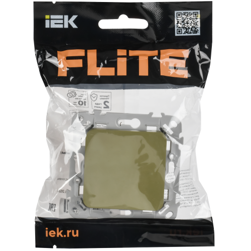 FLITE Заглушка с суппортом ЗГ-ФлО оливковый IEK