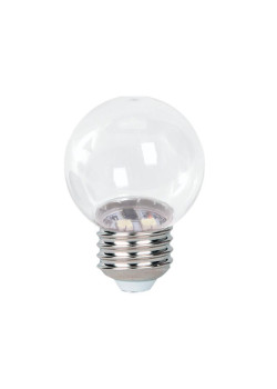 Лампа светодиодная PLED-ECO 3Вт G45 шар 2700К тепл. бел. CLEAR E27 для Белт-лайт Pro JazzWay 5058279