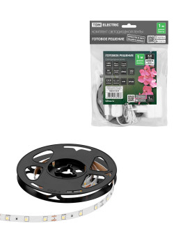 Комплект светодиодной ленты SMD2835-60 LED/м-12 В-4,8 Вт/м-IP65-6000 К (1 м), 6 Вт TDM