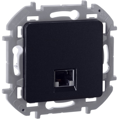 INSPIRIA Розетка компьютерная RJ45 категория 5Е UTP антрацит