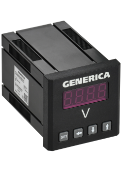 Вольтметр цифровой щитовой однофазный 48х48мм LED GENERICA