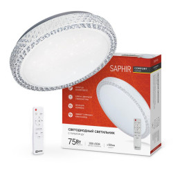 Светильник светодиодный COMFORT SAPHIR 75Вт 230В 3000-6500К 6000лм 500х100мм с пультом ДУ IN HOME 4690612035123