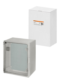 Бокс пластиковый ЩМП-0-10, прозр. крышка, ABS, IP65, от -45 до +75 °С, навесной, (500x350x220) TDM