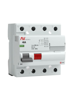 ВДТ DV 4P (S) 40А 300мА эл-мех 10kA AVERES EKF