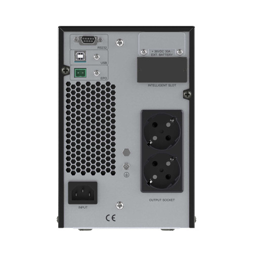 Онлайн ИБП ДКС серии Смолл Тауэр (Small Tower), 1000 ВА/900 Вт, 1/1, 2xSchuko, EPO,USB, RS-232, RJ45, з/у 1А, 3x7Ач Онлайн ИБП ДКС серии Смолл Тауэр (Small Tower), 1000 ВА/900 Вт, 1/1, 2xSchuko, EPO,USB, RS-232, RJ45, з/у 1А, 3x7Ач