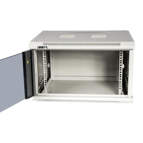 Шкаф коммутационный Lanmaster (TWT-CBWPG-6U-6X4-GY) настенный 6U 600x400мм пер.дв.стекл 60кг серый Шкаф коммутационный Lanmaster (TWT-CBWPG-6U-6X4-GY) настенный 6U 600x400мм пер.дв.стекл 60кг серый