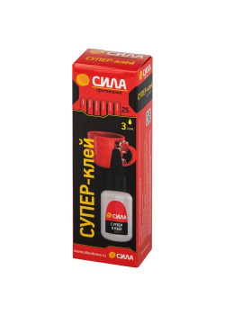 Супер-клей 25г пластик туба СИЛА Б0058949