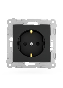 Розетка 1-м СП Pixel 16А IP20 с заземл. механизм карбон TOKOV ELECTRIC TKE-PX-R1Z-C14