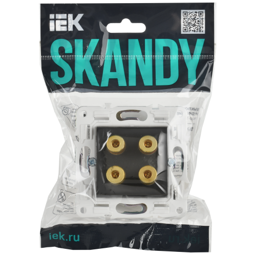 SKANDY Аудиорозетка 4-местная SK-A01T титан IEK SKANDY Аудиорозетка 4-местная SK-A01T титан IEK