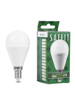 Лампа светодиодная SAFFIT SBG4520 Шарик E14 20W 230V 4000K