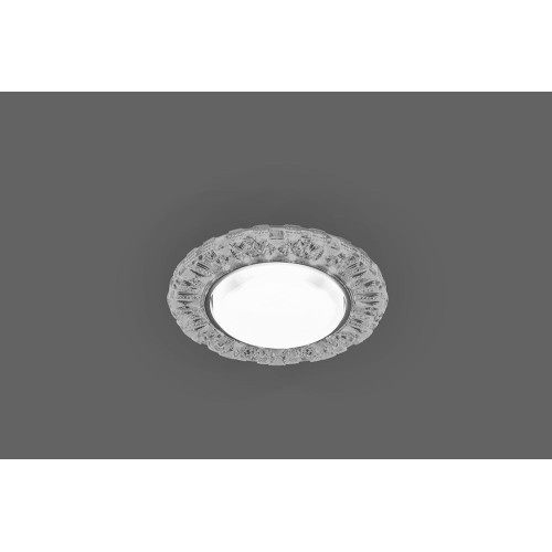 Светильник встраиваемый с белой LED подсветкой Feron CD4023 потолочный GX53 без лампы прозрачный Светильник встраиваемый с белой LED подсветкой Feron CD4023 потолочный GX53 без лампы прозрачный
