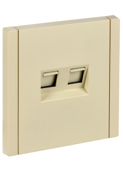 FORTE&PIANO Розетка компьютерная двойная RJ45 кат.5E FP433 ваниль IEK