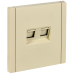 FORTE&PIANO Розетка компьютерная двойная RJ45 кат.5E FP433 ваниль IEK FORTE&PIANO Розетка компьютерная двойная RJ45 кат.5E FP433 ваниль IEK