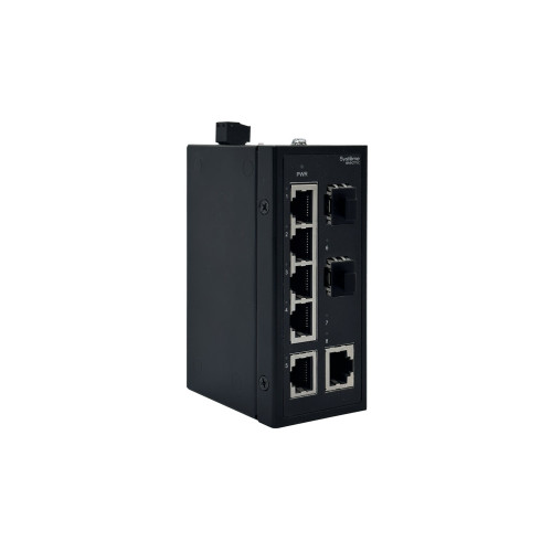 Неуправляемый промышленный коммутатор Ethernet, 6x10/100BaseT, 2x100BaseX SFP
