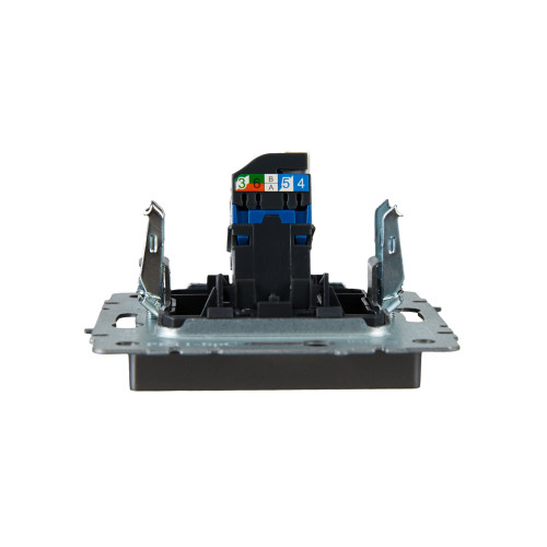 BRITE Розетка компьютерная RJ45 кат.6 РК11-БрС сталь IEK BRITE Розетка компьютерная RJ45 кат.6 РК11-БрС сталь IEK
