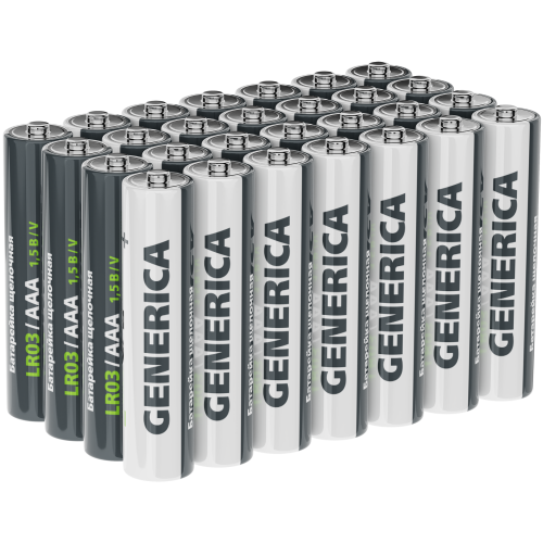 Батарейка щелочная Alkaline LR03/AAA (28/бокс) GENERICA