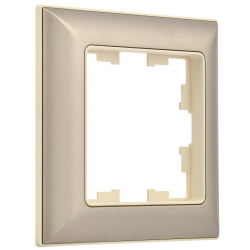BRITE Рамка 1-местная РУ-1-Бр бежевый/шампань IEK BRITE Рамка 1-местная РУ-1-Бр бежевый/шампань IEK