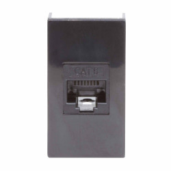 Розетка RJ-45 кат.6, ЭУИ Вива (Viva),1 мод.,черн