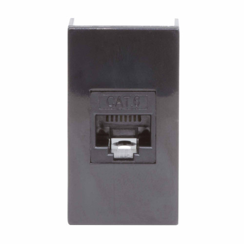 Розетка RJ-45 кат.6, ЭУИ Вива (Viva),1 мод.,черн