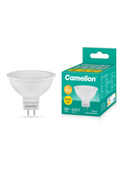Лампа светодиодная LED5-S108/830/GU5.3 5Вт 3000К тепл. бел. GU5.3 370лм 220-240В Camelion 12041