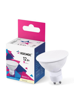Лампа светодиодная GU10 12Вт 174-265В 3000К КОСМОС LkecLED12wGU10C30