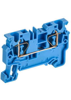 ARMAFIX Клемма пружинная CX4 BU 4мм2 проходная синяя IEK